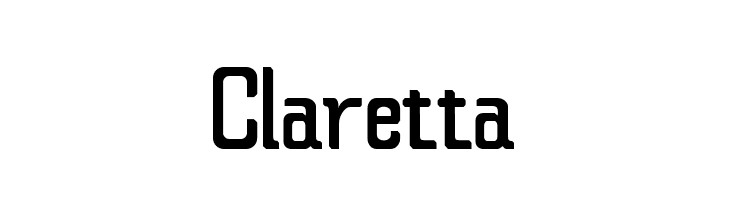 Claretta  font caratteri gratis