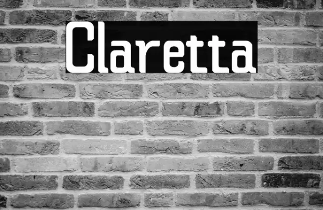Claretta Font examples