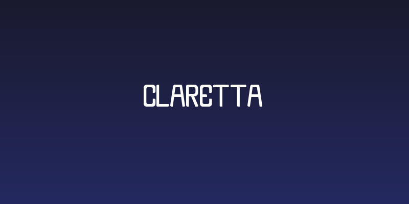 Claretta Social Header