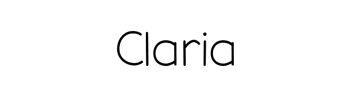 Claria  font caratteri gratis