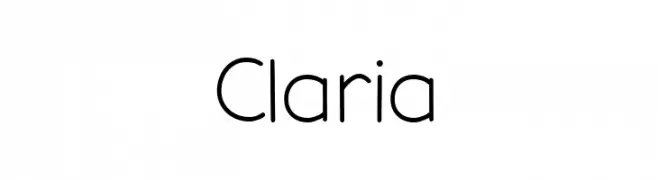 Claria  Fuentes Gratis Descargar