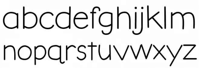 Claria خط أحرف صغيرة