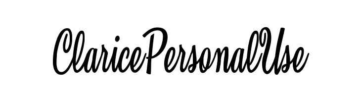 Clarice Personal Use  Frei Schriftart Herunterladen