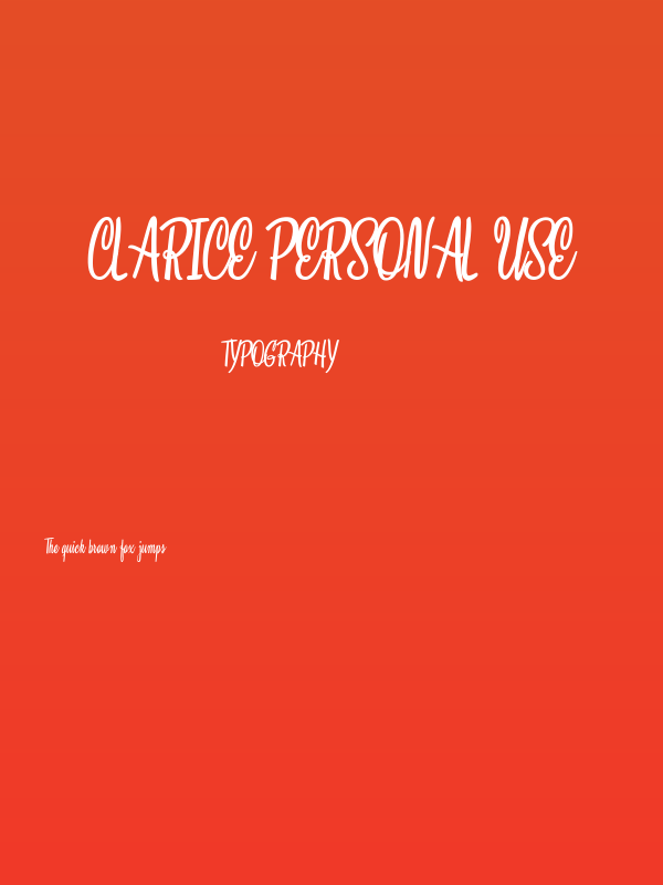 Clarice Personal Use Poster