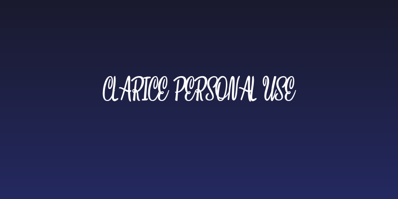 Clarice Personal Use Social Header