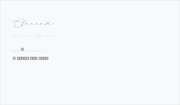 Clarinta Business Card