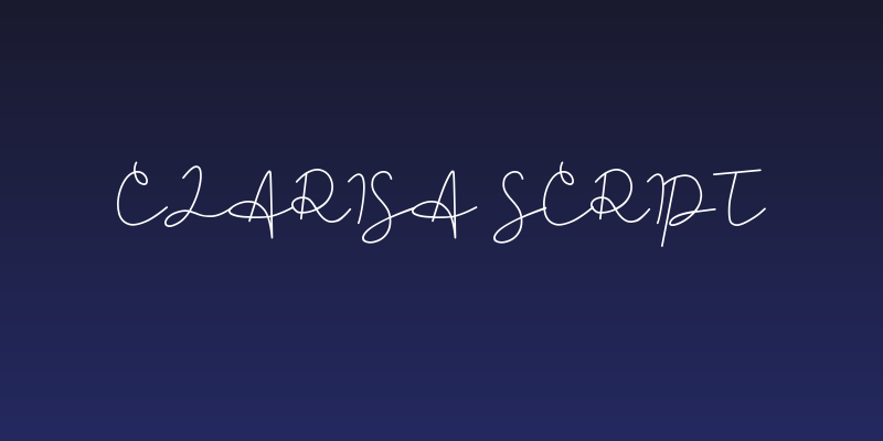 Clarisa Script Social Header