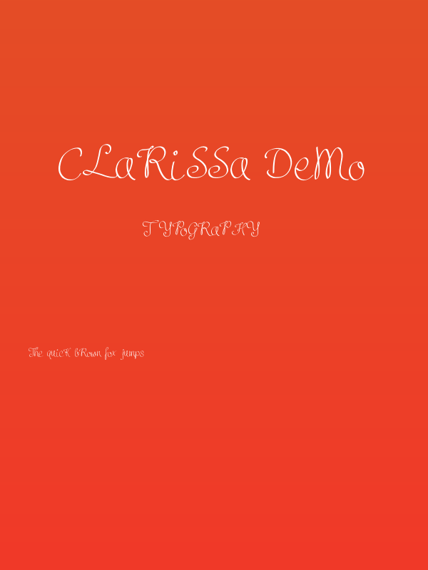 Clarissa Demo Poster
