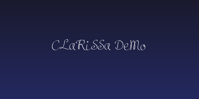 Clarissa Demo Social Header