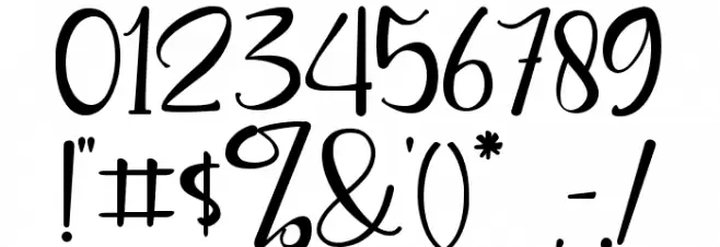 Clarissa - Personal Use Font OTHER CHARS