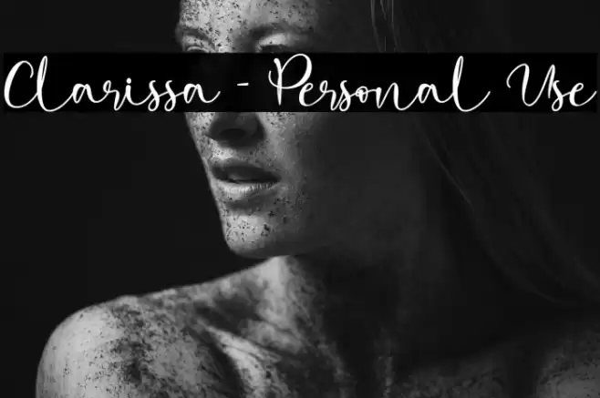 Clarissa - Personal Use Font examples