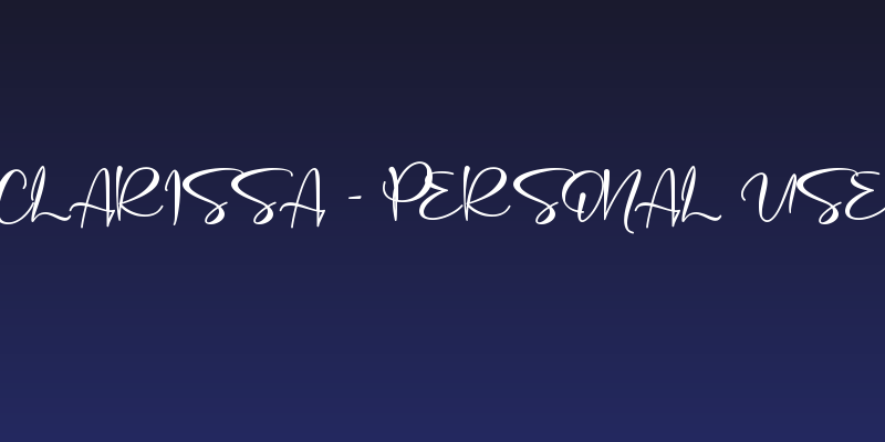Clarissa - Personal Use Social Header