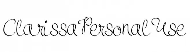 ClarissaPersonalUse  Скачать бесплатные шрифты