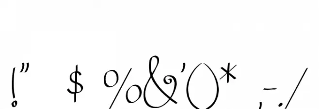 ClarissaPersonalUse Font OTHER CHARS