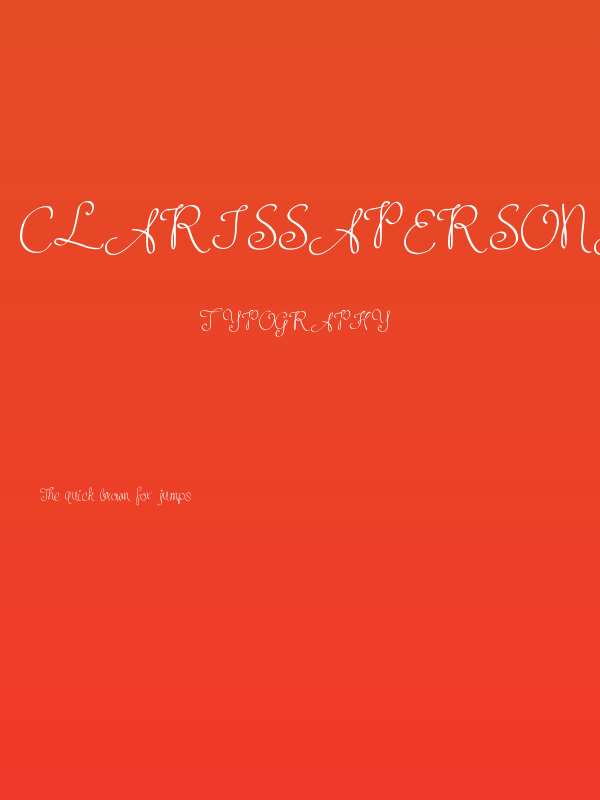ClarissaPersonalUse Poster