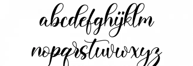 Clarista Schriftart Kleinbuchstaben