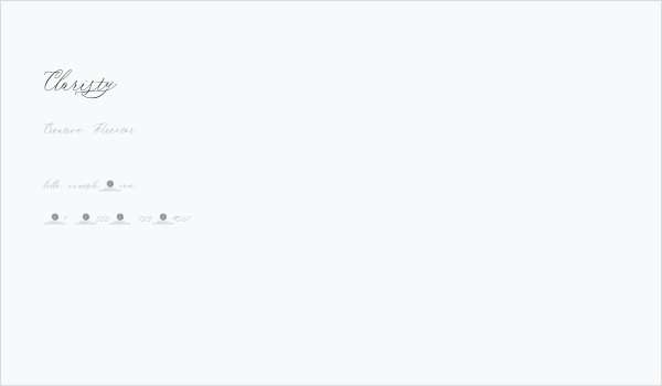 Claristy Business Card