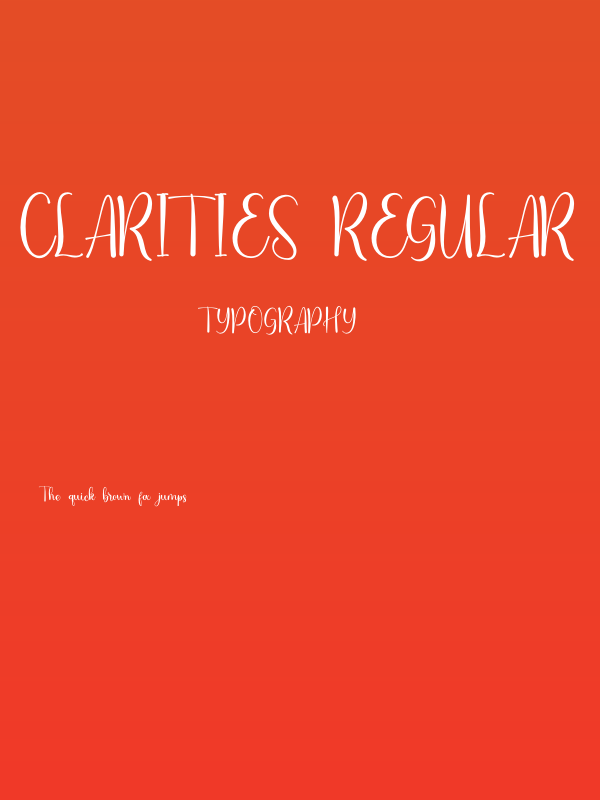 Clarities Regular Poster