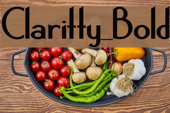 Claritty_Bold Font examples