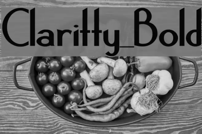 Claritty_Bold フォント examples
