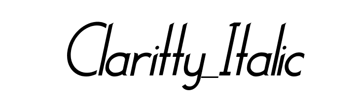 Claritty_Italic Font