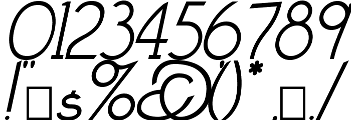 Claritty_Italic Font OTHER CHARS
