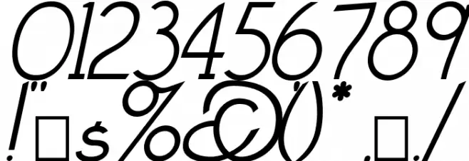 Claritty_Italic Font OTHER CHARS