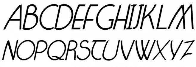 Claritty_Italic फ़ॉन्ट अपरकेस