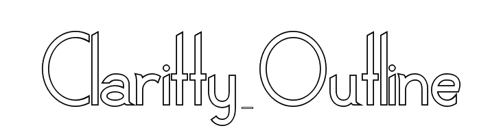 Claritty_Outline  Frei Schriftart Herunterladen