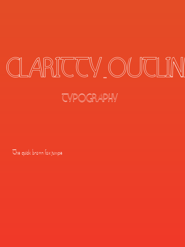 Claritty_Outline Poster