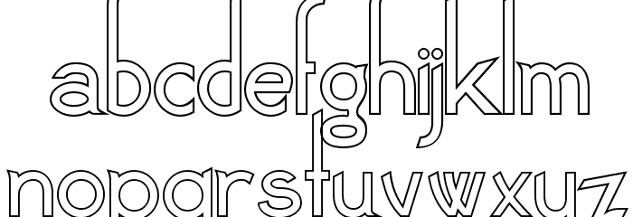 Claritty_Outline Font LOWERCASE