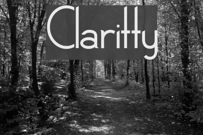 Claritty Font examples