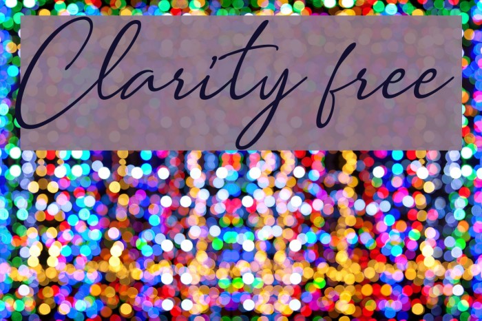Clarity free Font examples