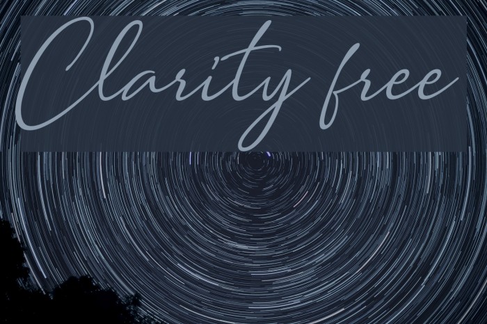 Clarity free Font examples