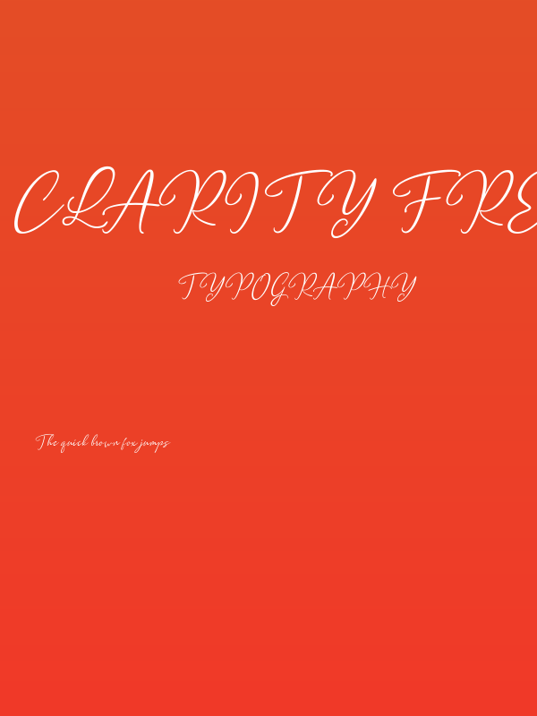 Clarity free Poster