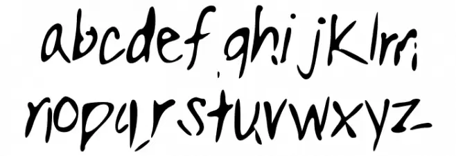 Clarity Schriftart Kleinbuchstaben