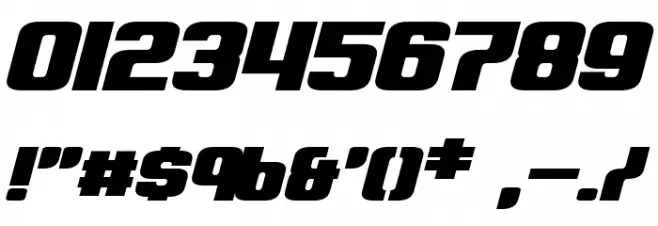 Clark Bold Italic Font OTHER CHARS