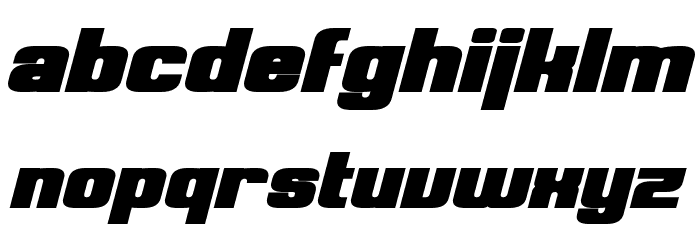 Clark Bold Italic Font LOWERCASE