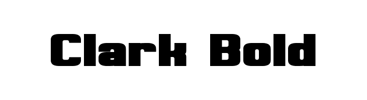 Clark Bold Font