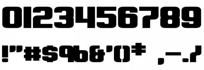 Clark Bold Font OTHER CHARS