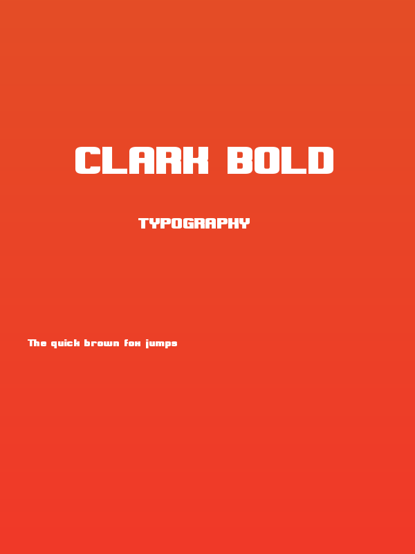 Clark Bold Poster