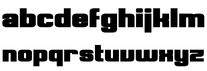 Clark Bold Font LOWERCASE