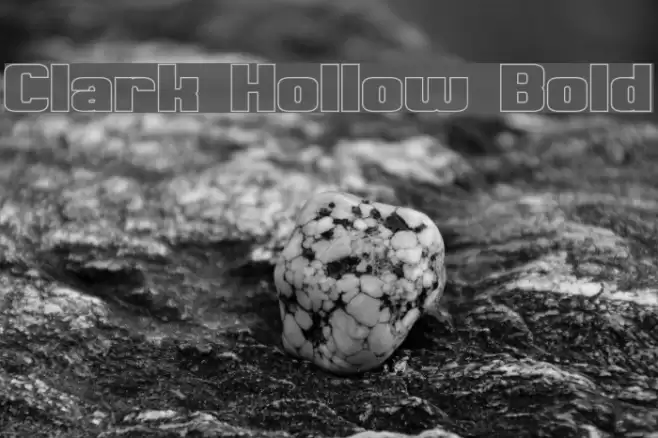 Clark Hollow Bold Font examples