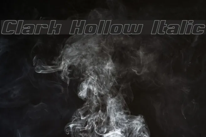 Clark Hollow Italic Example 3