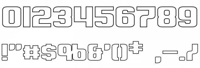 Clark Hollow Font OTHER CHARS