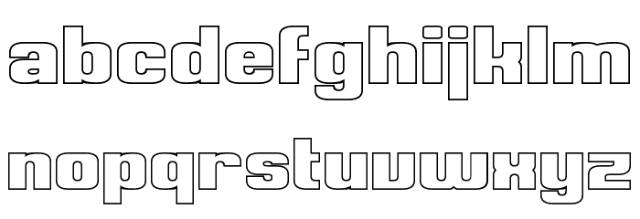 Clark Hollow Font LOWERCASE