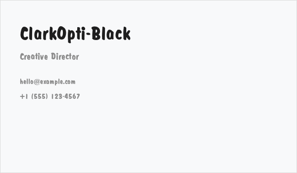 ClarkOpti-Black Business Card