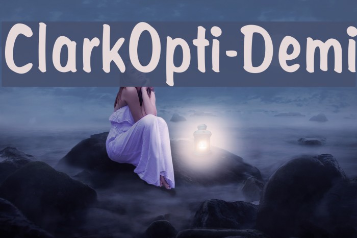 ClarkOpti-Demi Font examples