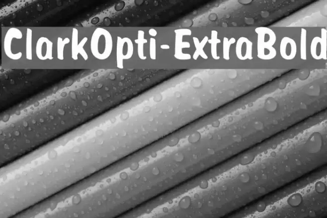 ClarkOpti-ExtraBold Polices examples