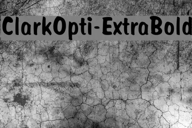ClarkOpti-ExtraBold Polices examples